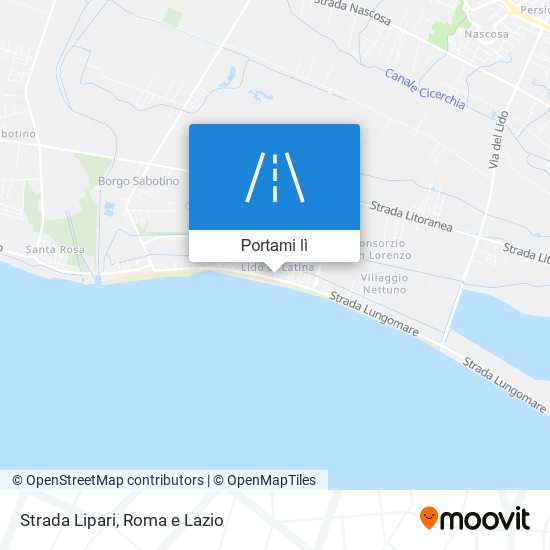 Mappa Strada Lipari