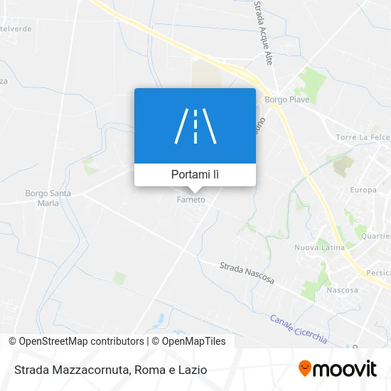 Mappa Strada Mazzacornuta