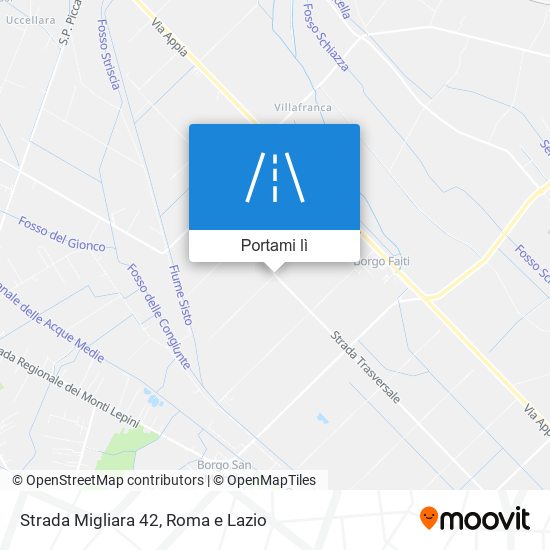 Mappa Strada Migliara 42