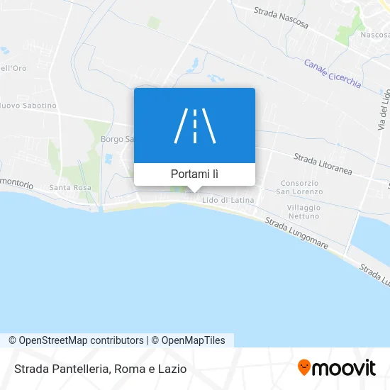 Mappa Strada Pantelleria