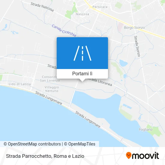 Mappa Strada Parrocchetto