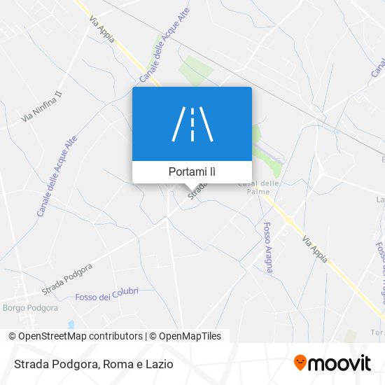 Mappa Strada Podgora