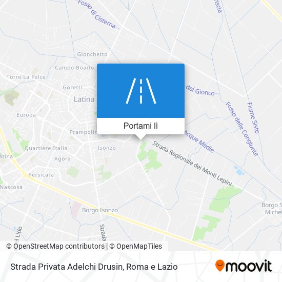 Mappa Strada Privata Adelchi Drusin