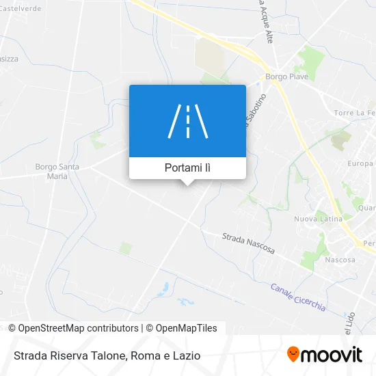 Mappa Strada Riserva Talone