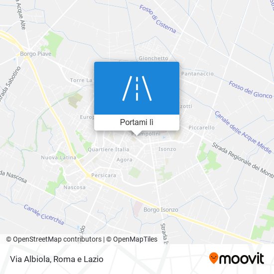 Mappa Via Albiola