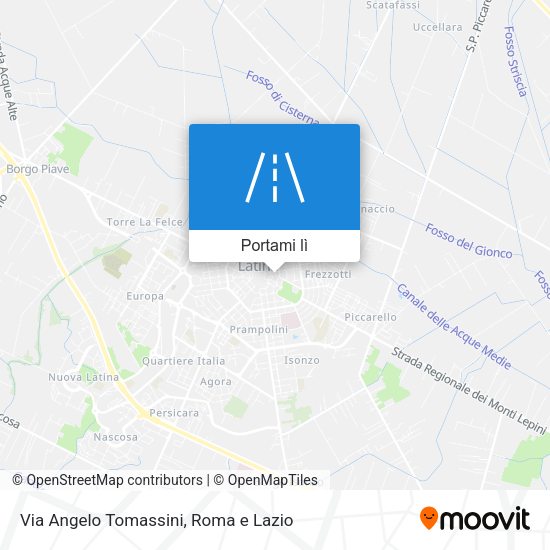 Mappa Via Angelo Tomassini