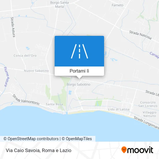 Mappa Via Caio Savoia