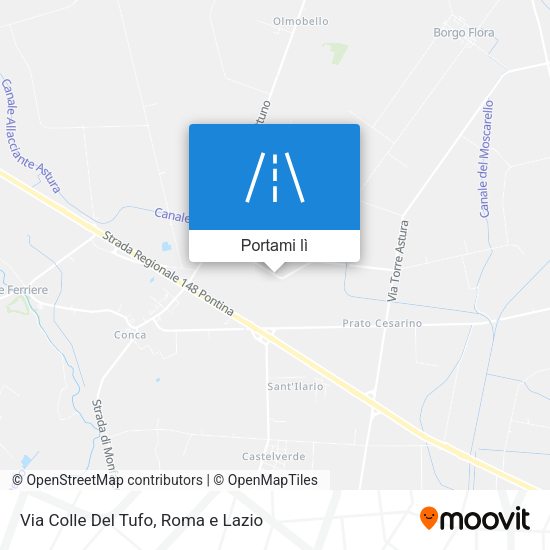 Mappa Via Colle Del Tufo