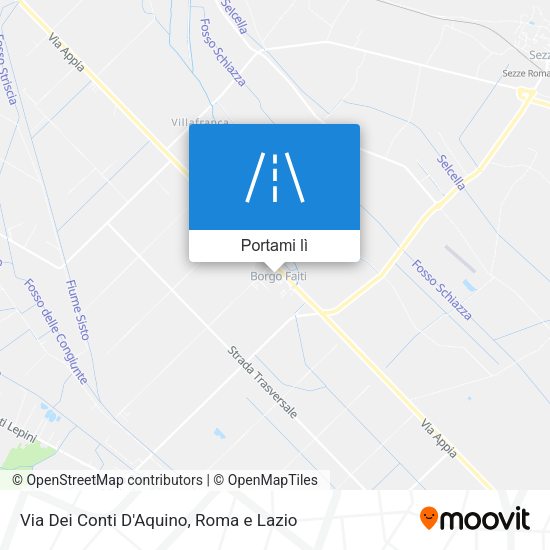 Mappa Via Dei Conti D'Aquino