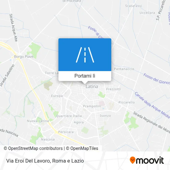 Mappa Via Eroi Del Lavoro