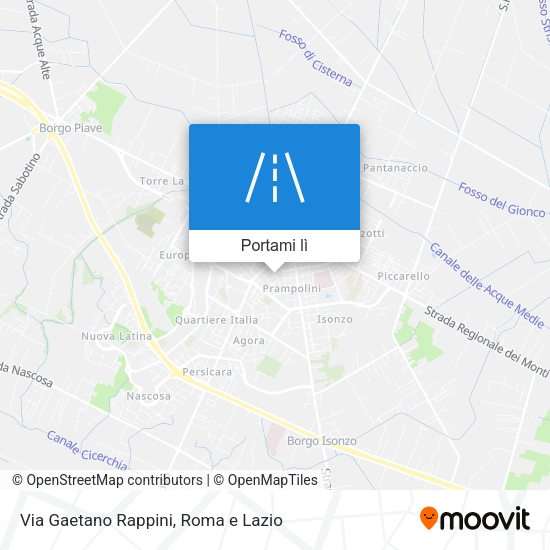 Mappa Via Gaetano Rappini