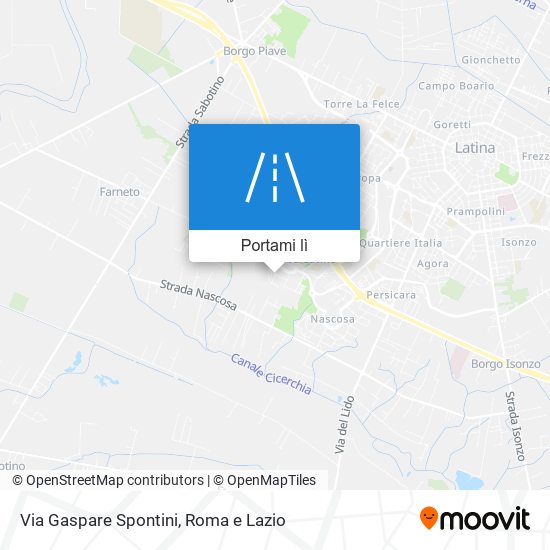 Mappa Via Gaspare Spontini
