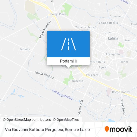 Mappa Via Giovanni Battista Pergolesi
