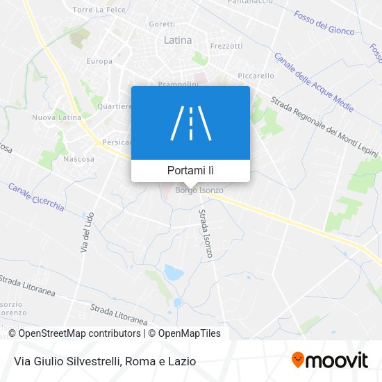 Mappa Via Giulio Silvestrelli