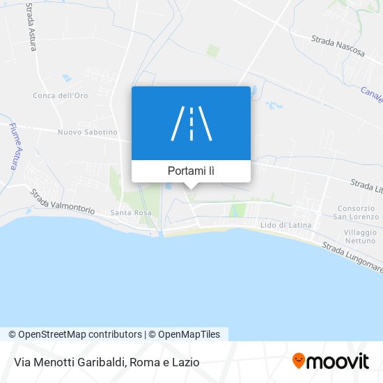 Mappa Via Menotti Garibaldi