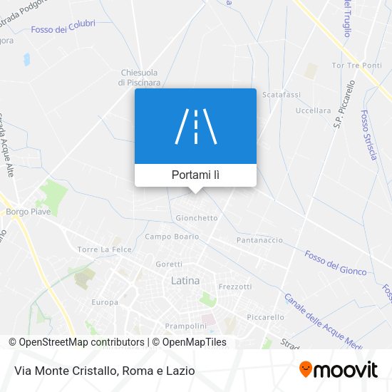 Mappa Via Monte Cristallo