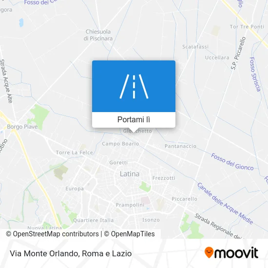 Mappa Via Monte Orlando