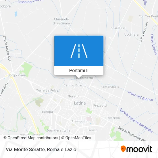 Mappa Via Monte Soratte