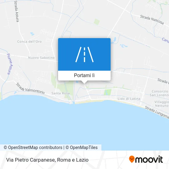 Mappa Via Pietro Carpanese