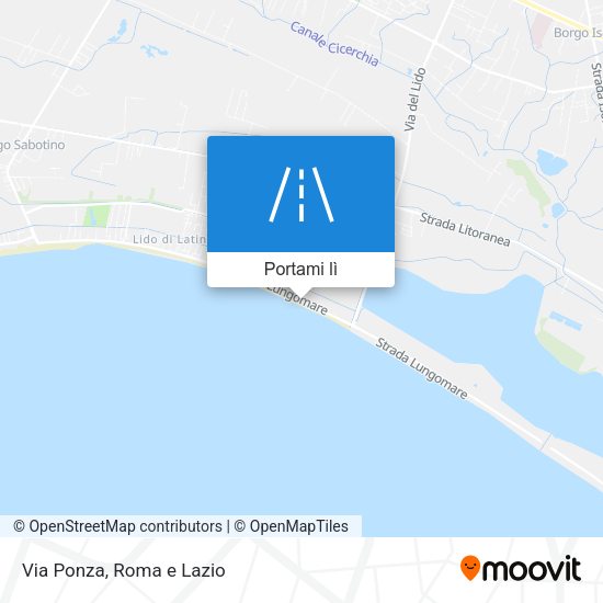 Mappa Via Ponza