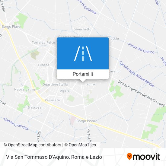 Mappa Via San Tommaso D'Aquino