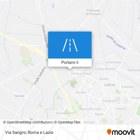 Mappa Via Sangro