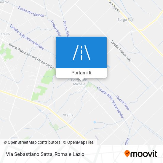 Mappa Via Sebastiano Satta