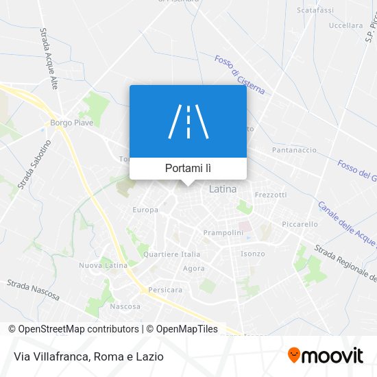 Mappa Via Villafranca