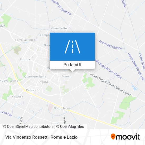 Mappa Via Vincenzo Rossetti