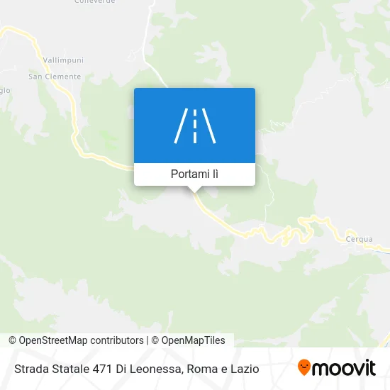 Mappa Strada Statale 471 Di Leonessa