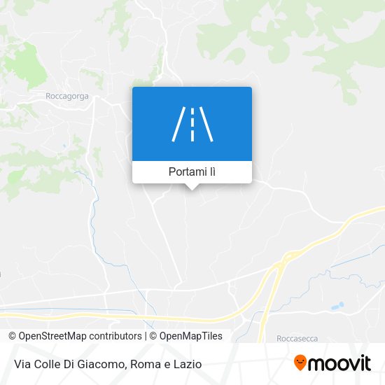 Mappa Via Colle Di Giacomo