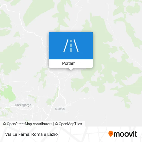 Mappa Via La Farna