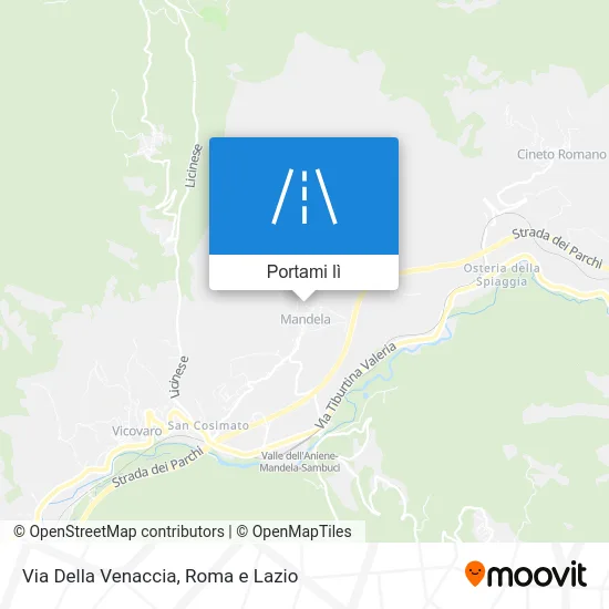 Mappa Via Della Venaccia