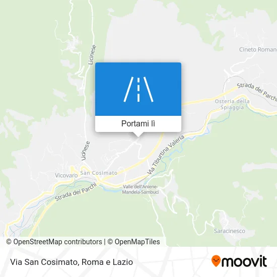 Mappa Via San Cosimato