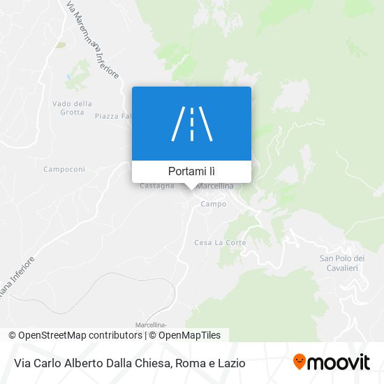 Mappa Via Carlo Alberto Dalla Chiesa
