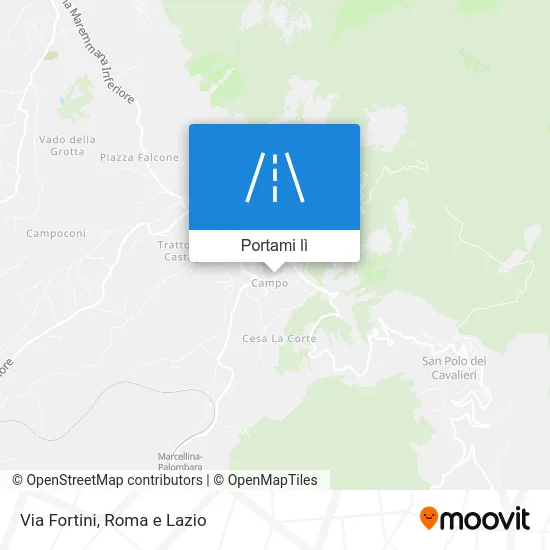 Mappa Via Fortini