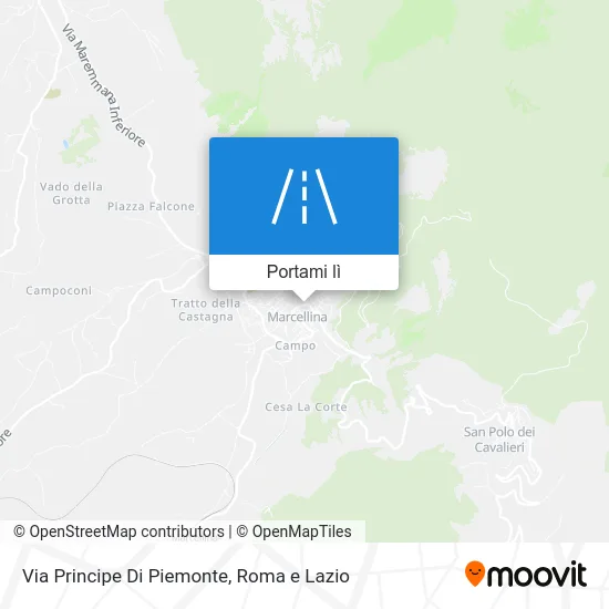 Mappa Via Principe Di Piemonte