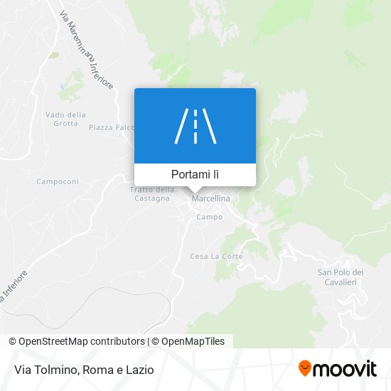 Mappa Via Tolmino