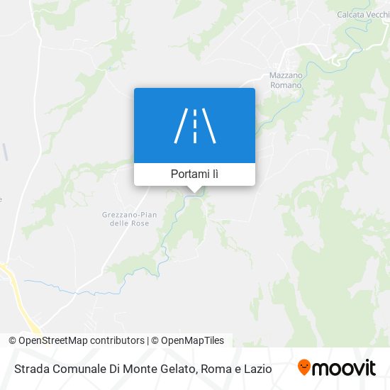 Mappa Strada Comunale Di Monte Gelato