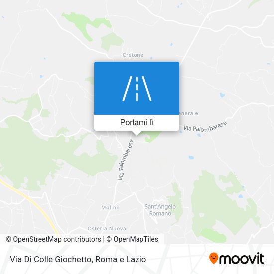 Mappa Via Di Colle Giochetto