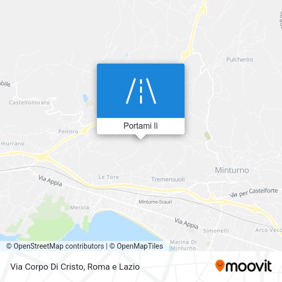 Mappa Via Corpo Di Cristo