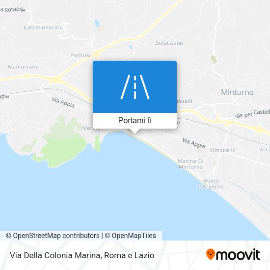 Mappa Via Della Colonia Marina