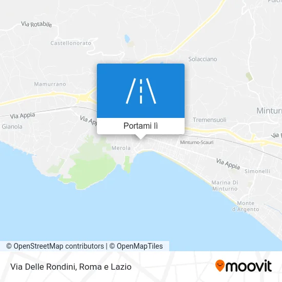 Mappa Via Delle Rondini