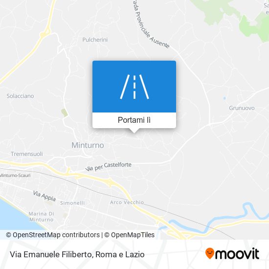 Mappa Via Emanuele Filiberto