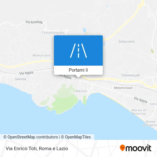 Mappa Via Enrico Toti