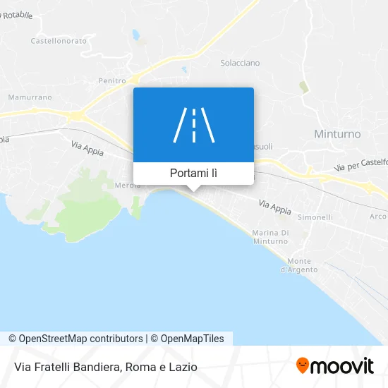 Mappa Via Fratelli Bandiera