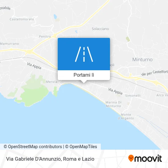 Mappa Via Gabriele D'Annunzio