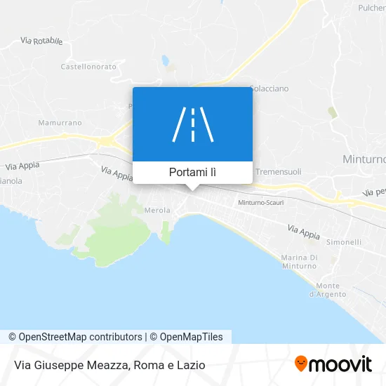 Mappa Via Giuseppe Meazza