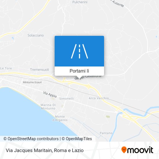 Mappa Via Jacques Maritain