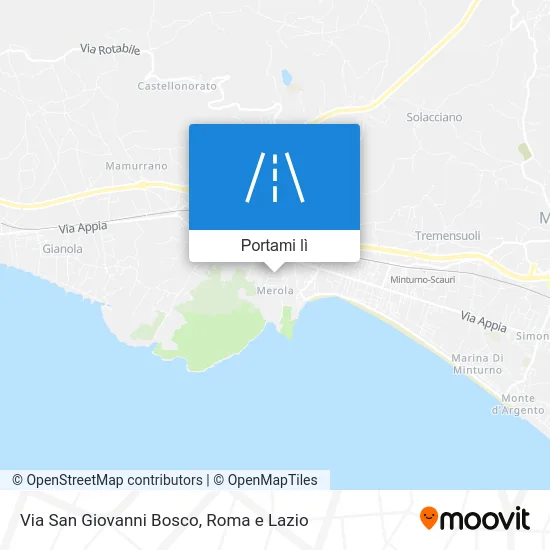 Mappa Via San Giovanni Bosco